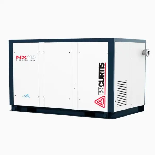 Compresor de tornillo lubricado Serie NX – 90 Kw a 260 Kw – Doble etapa